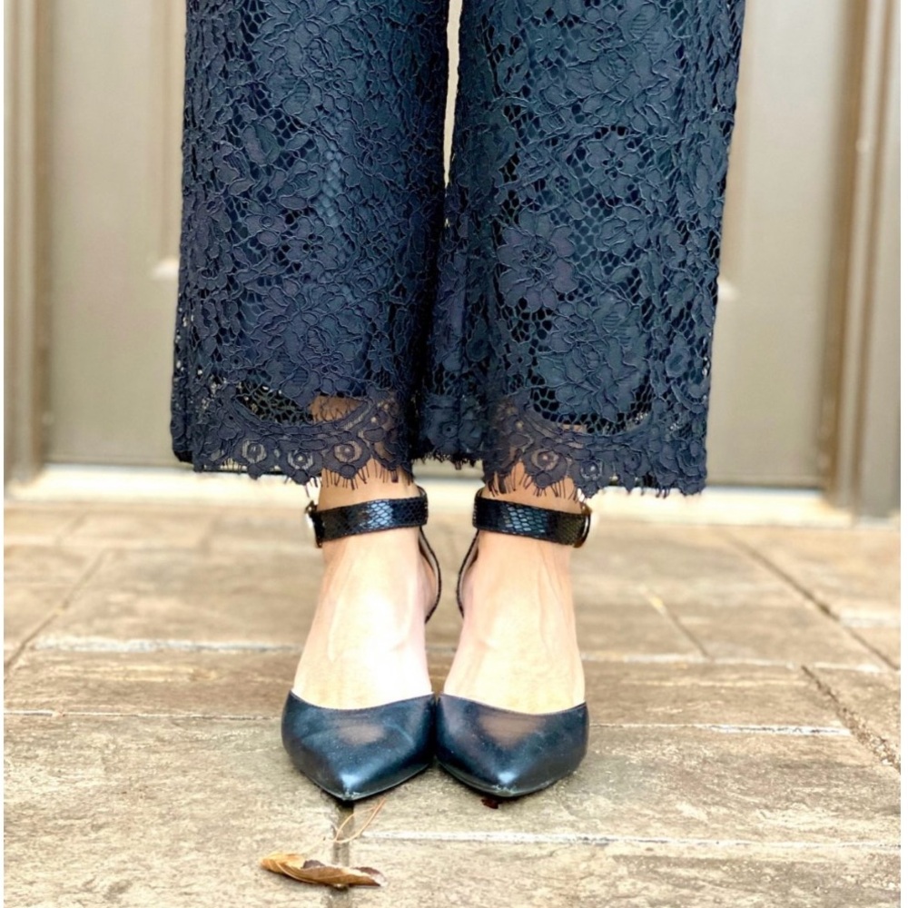 “J. CREW” Hi-Rise Pull On Peyton Lace Pants - Picture 3 of 5
